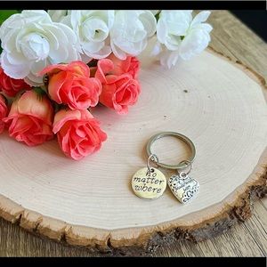 Key chain with motivational quotes